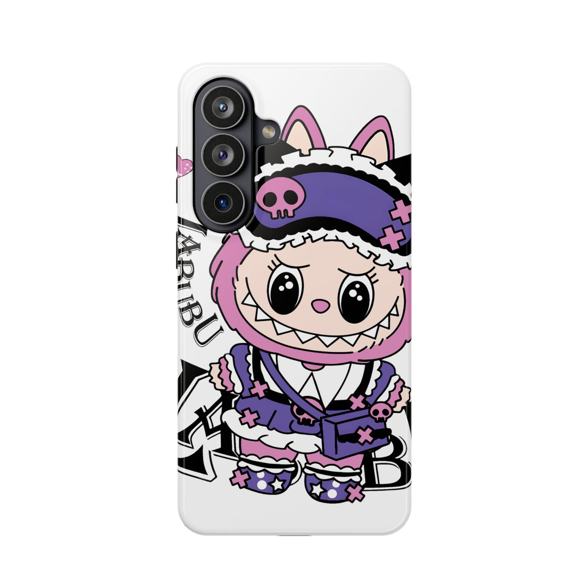 Cute labubu Pink and purple Phone Case — Magnetic Impact-Resistant
