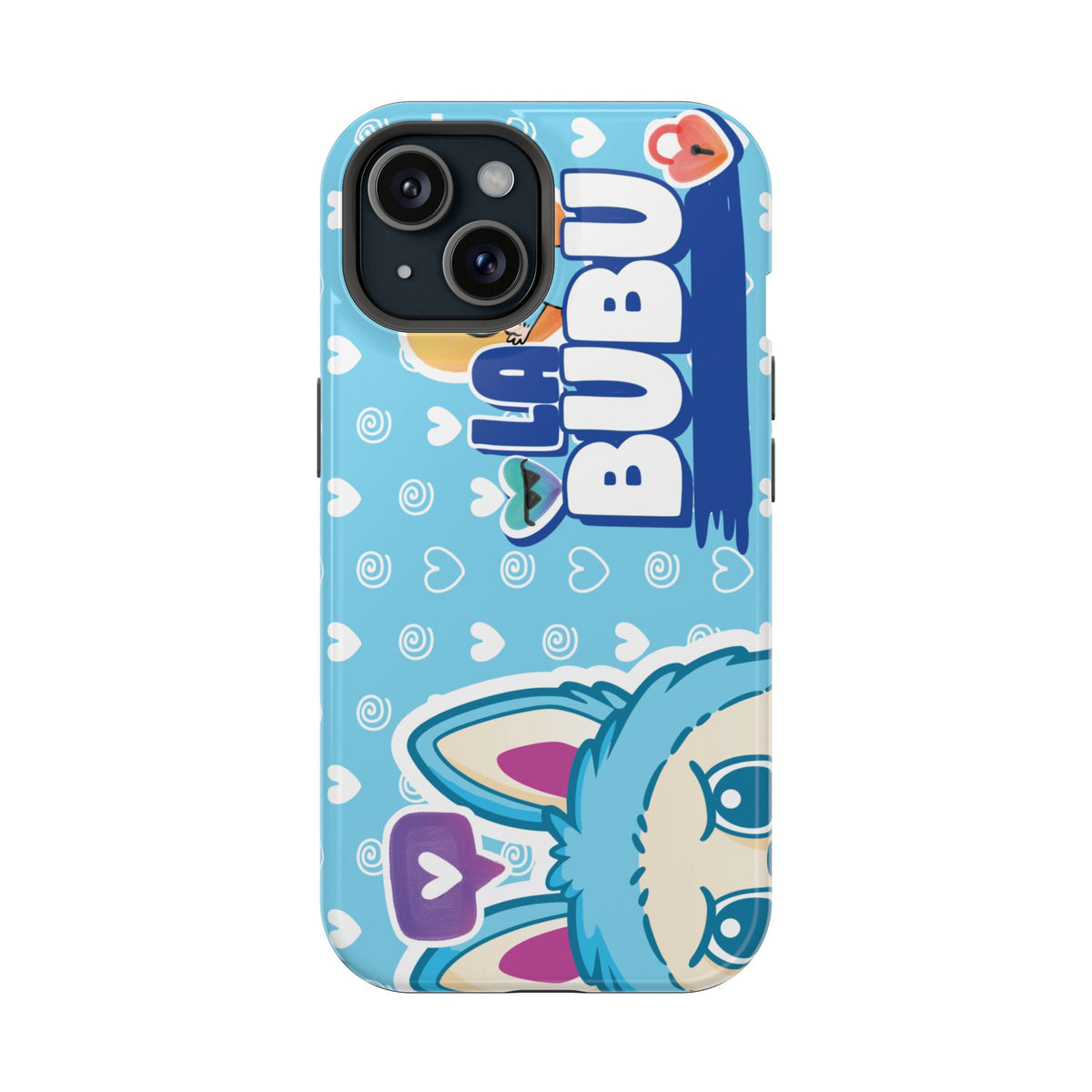 Cute Blue Bunny Magnetic Impact-Resistant Phone Case