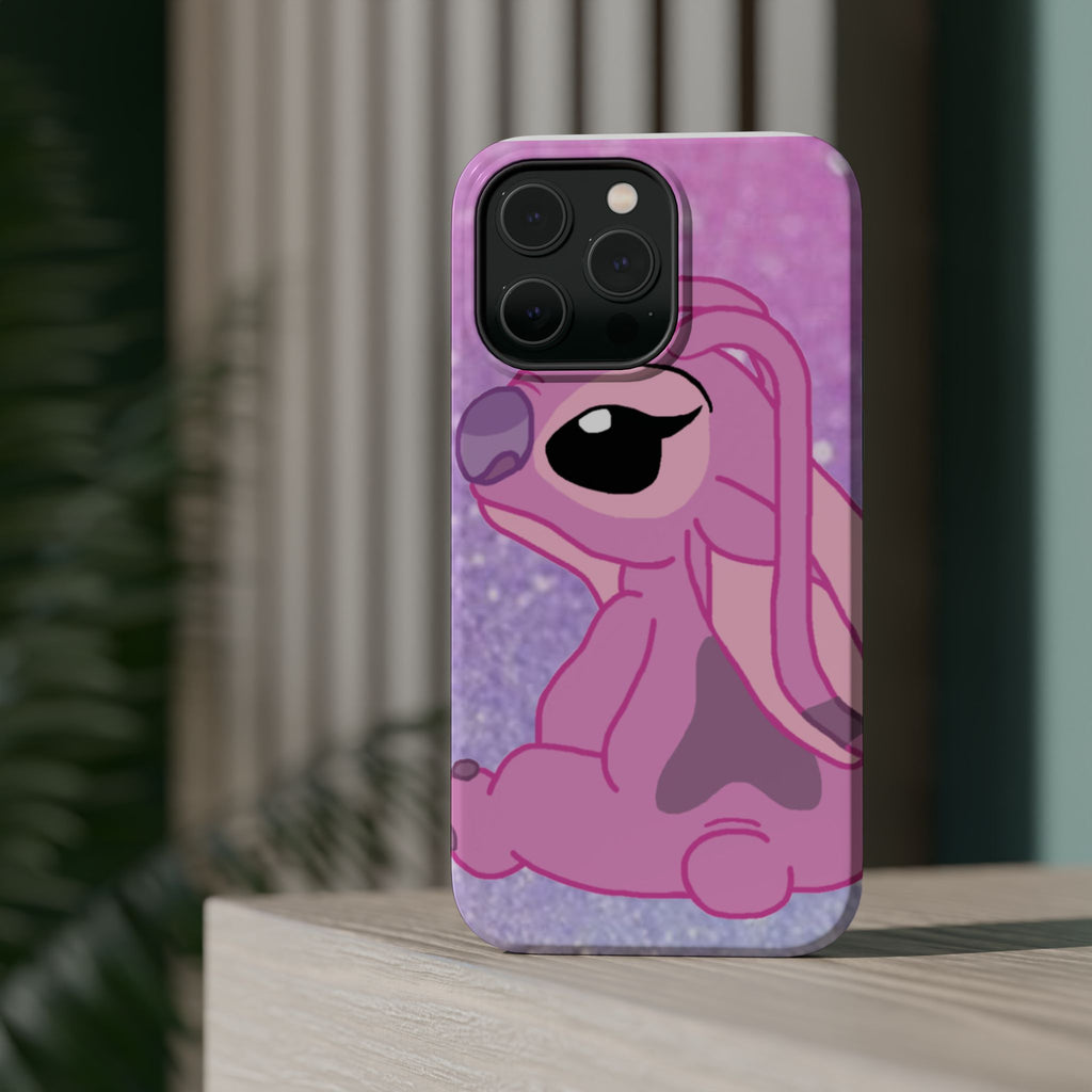 Pink Cute Bunny Phone Case — Magnetic Impact-Resistant iPhone Cover
