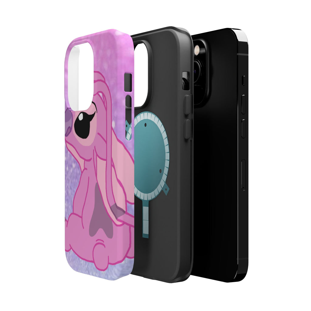 Pink Cute Bunny Phone Case — Magnetic Impact-Resistant iPhone Cover