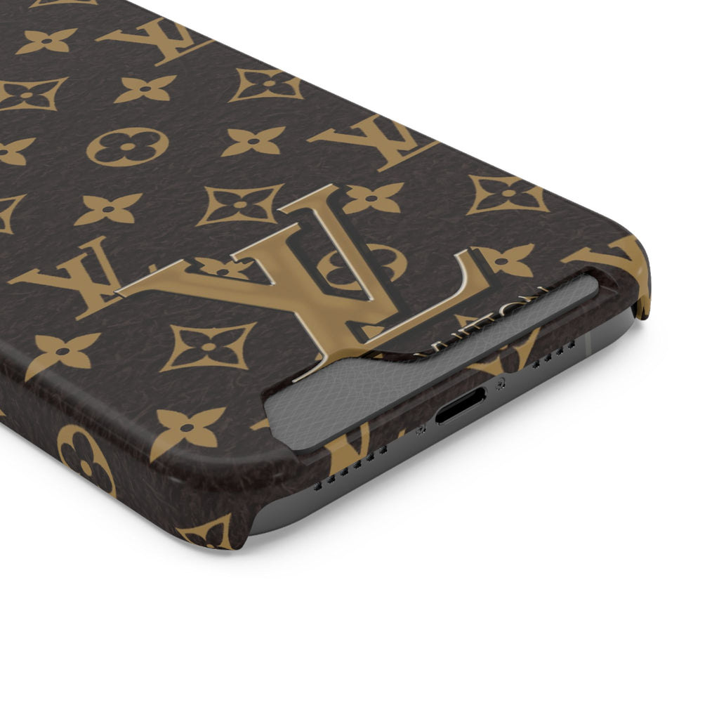 Luxury Monogram Phone Case with Card Holder