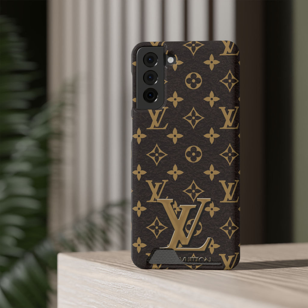 Luxury Monogram Phone Case with Card Holder