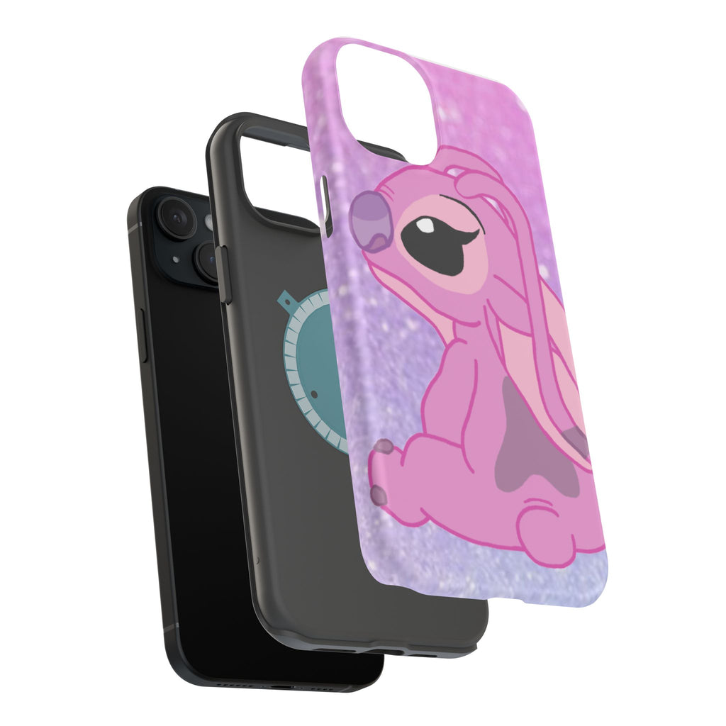 Pink Cute Bunny Phone Case — Magnetic Impact-Resistant iPhone Cover