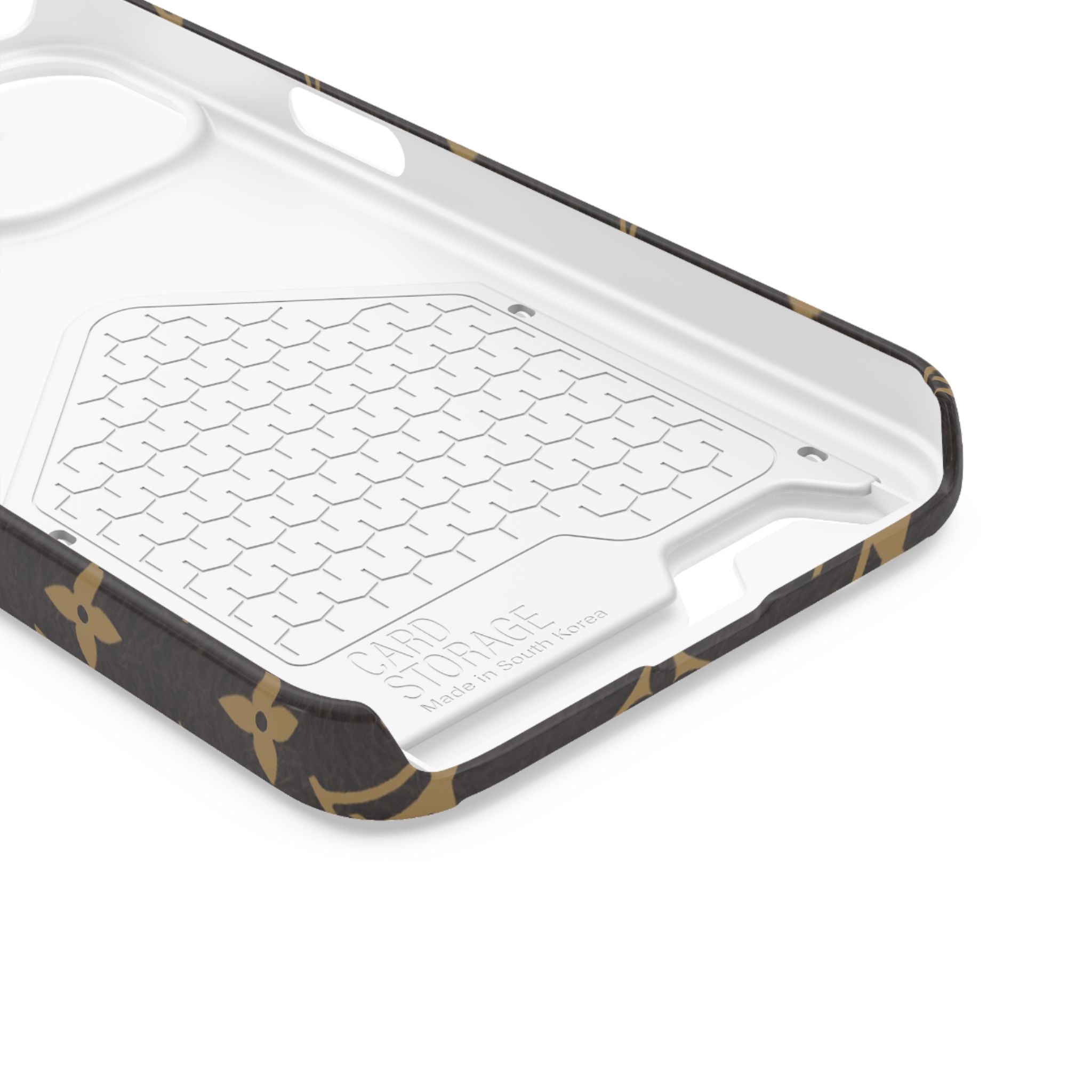 Luxury Monogram Phone Case with Card Holder