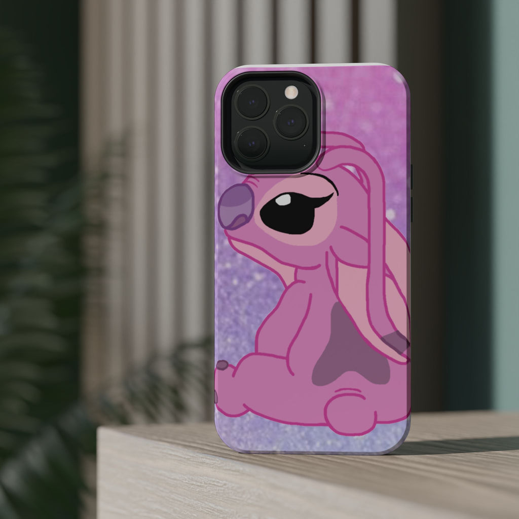Pink Cute Bunny Phone Case — Magnetic Impact-Resistant iPhone Cover