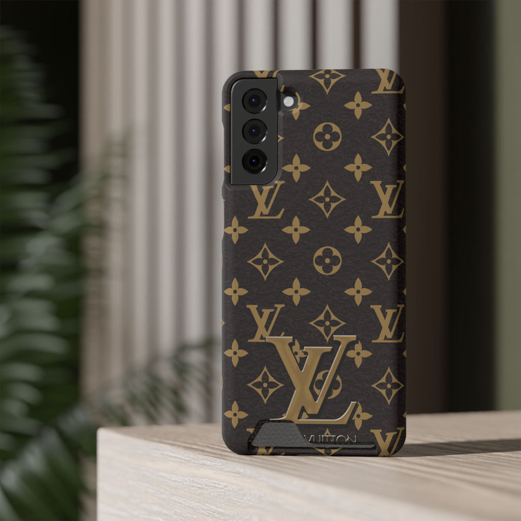 Luxury Monogram Phone Case with Card Holder