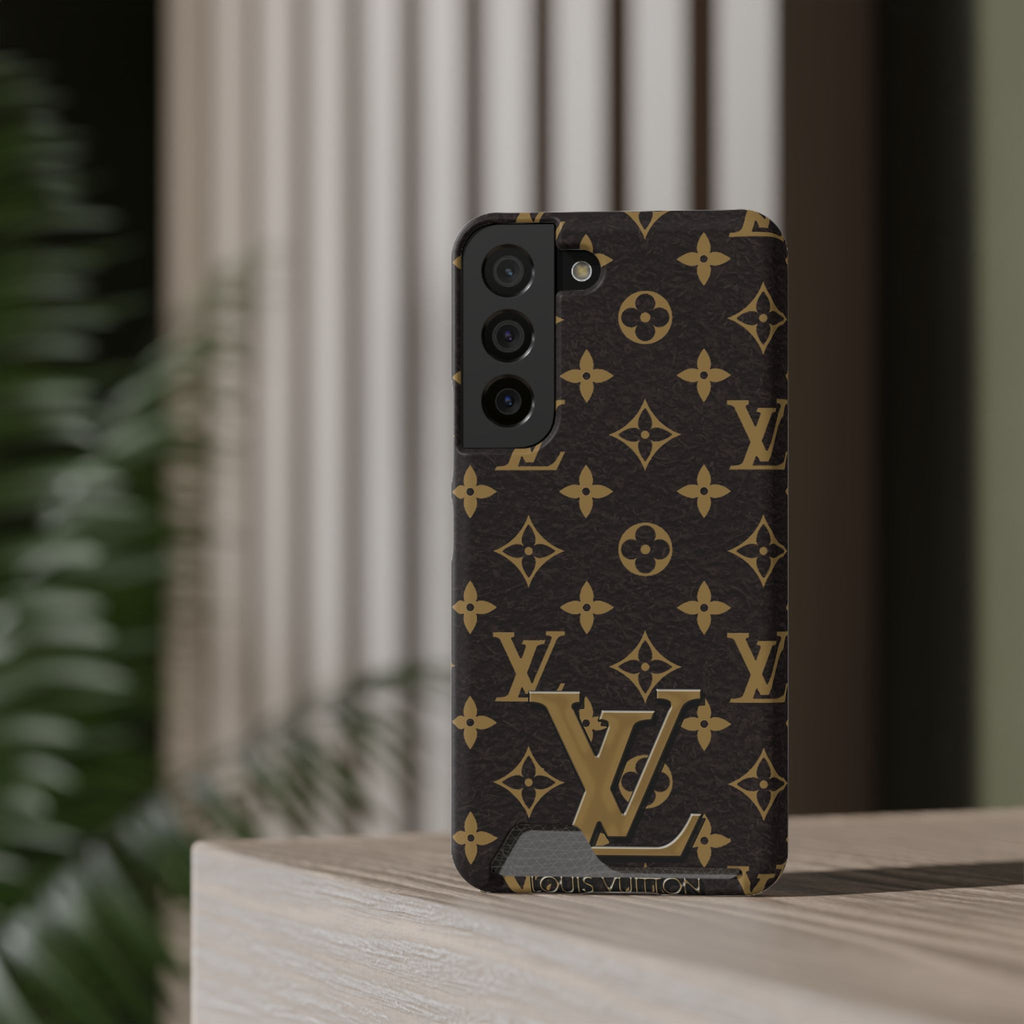 Luxury Monogram Phone Case with Card Holder