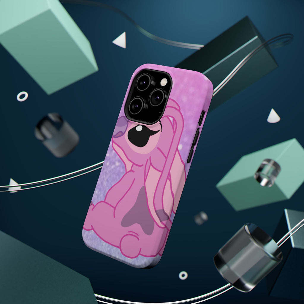 Pink Cute Bunny Phone Case — Magnetic Impact-Resistant iPhone Cover