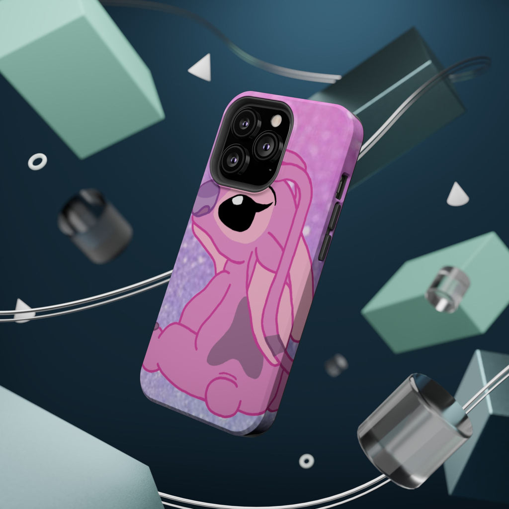 Pink Cute Bunny Phone Case — Magnetic Impact-Resistant iPhone Cover