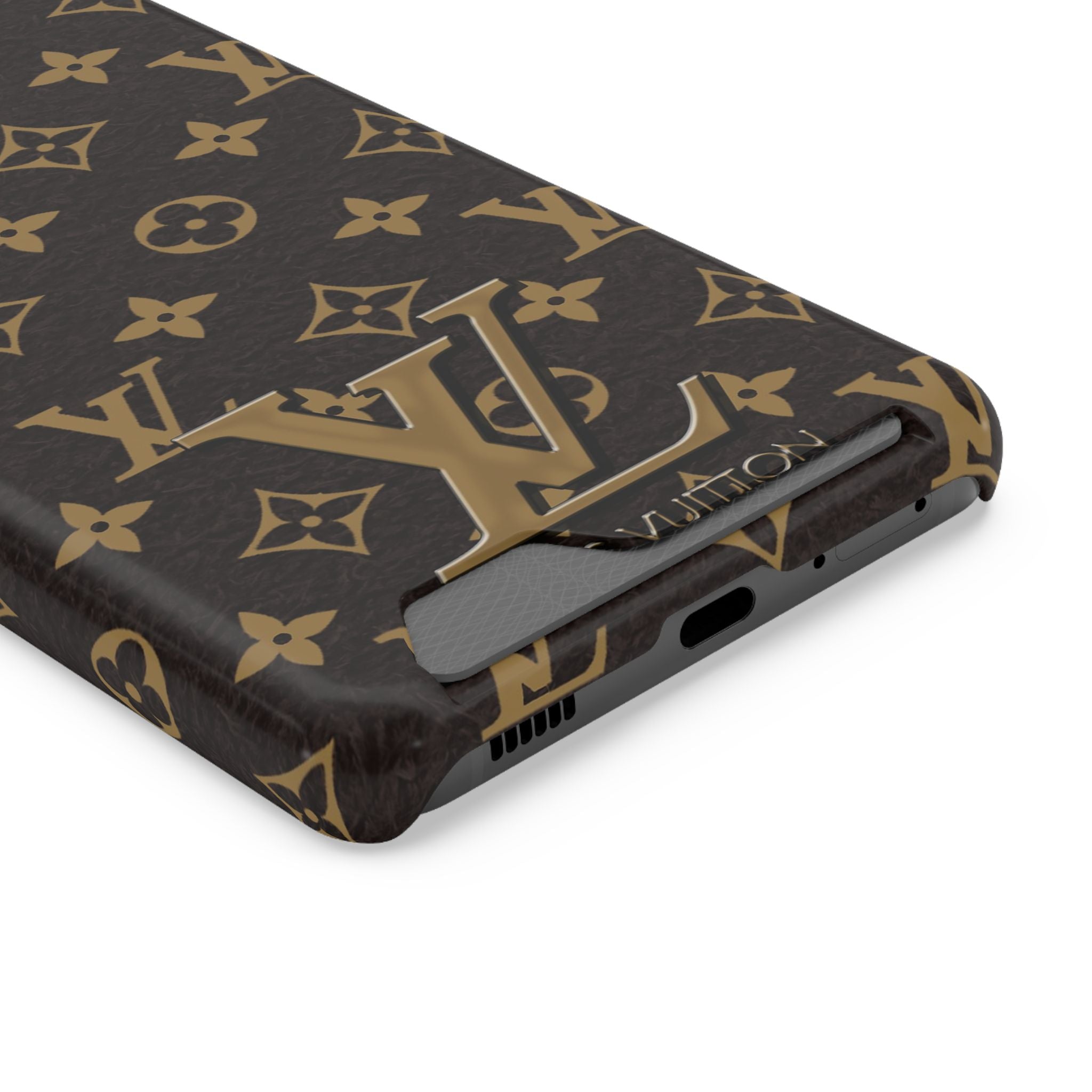 Luxury Monogram Phone Case with Card Holder
