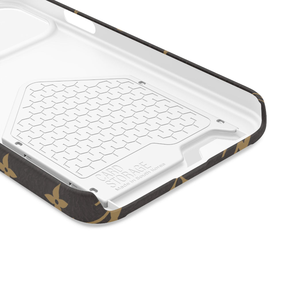 Luxury Monogram Phone Case with Card Holder