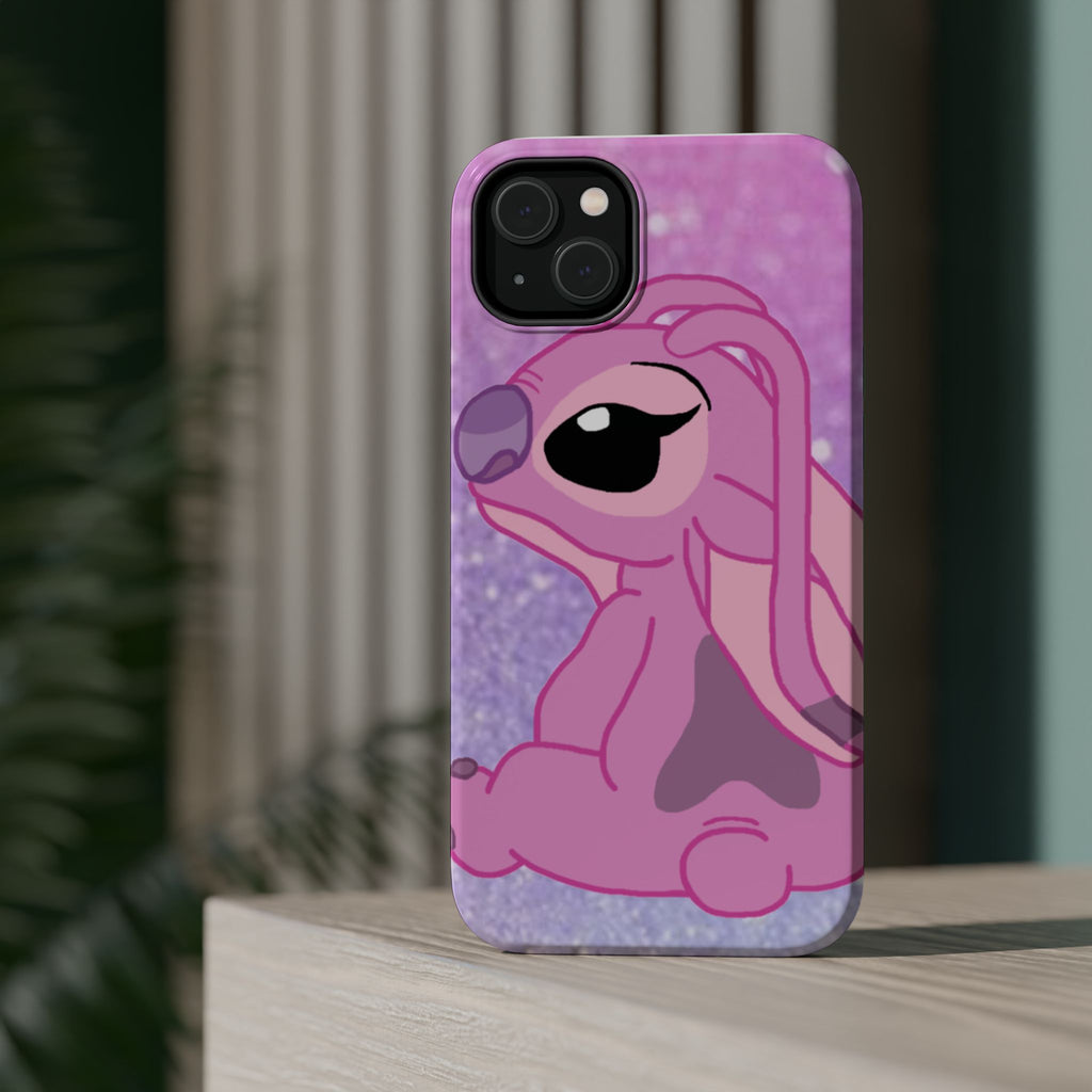 Pink Cute Bunny Phone Case — Magnetic Impact-Resistant iPhone Cover