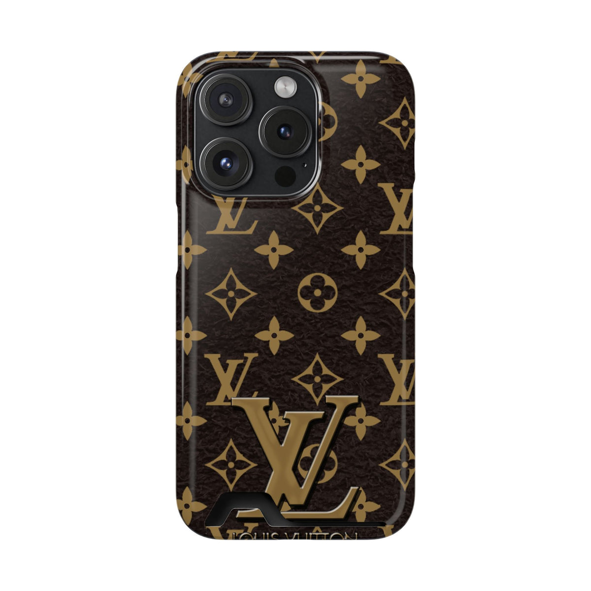 Luxury Monogram Phone Case with Card Holder