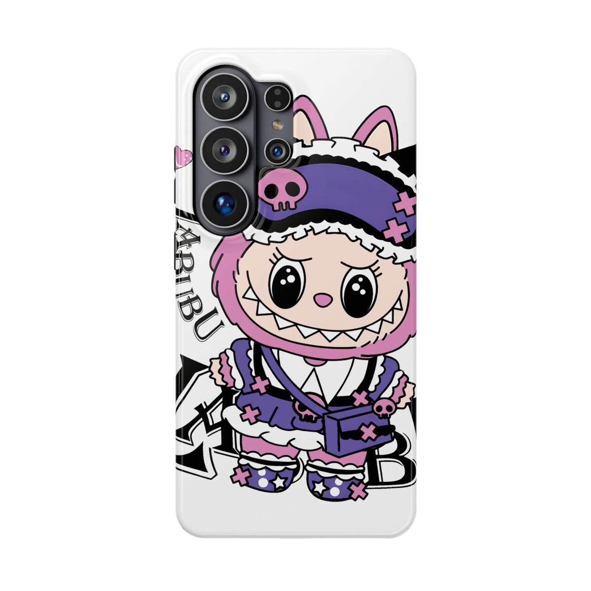 Cute labubu Pink and purple Phone Case — Magnetic Impact-Resistant