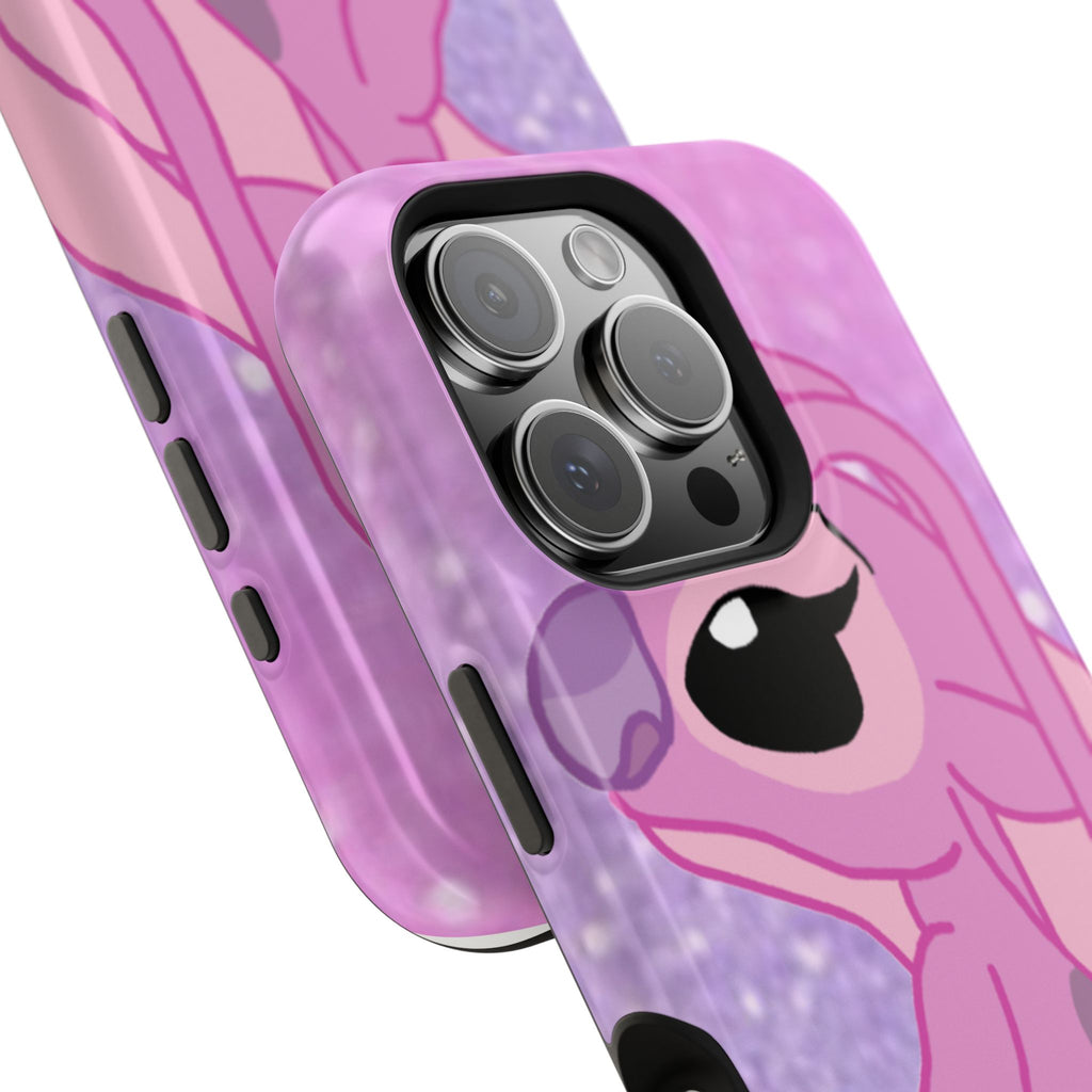 Pink Cute Bunny Phone Case — Magnetic Impact-Resistant iPhone Cover