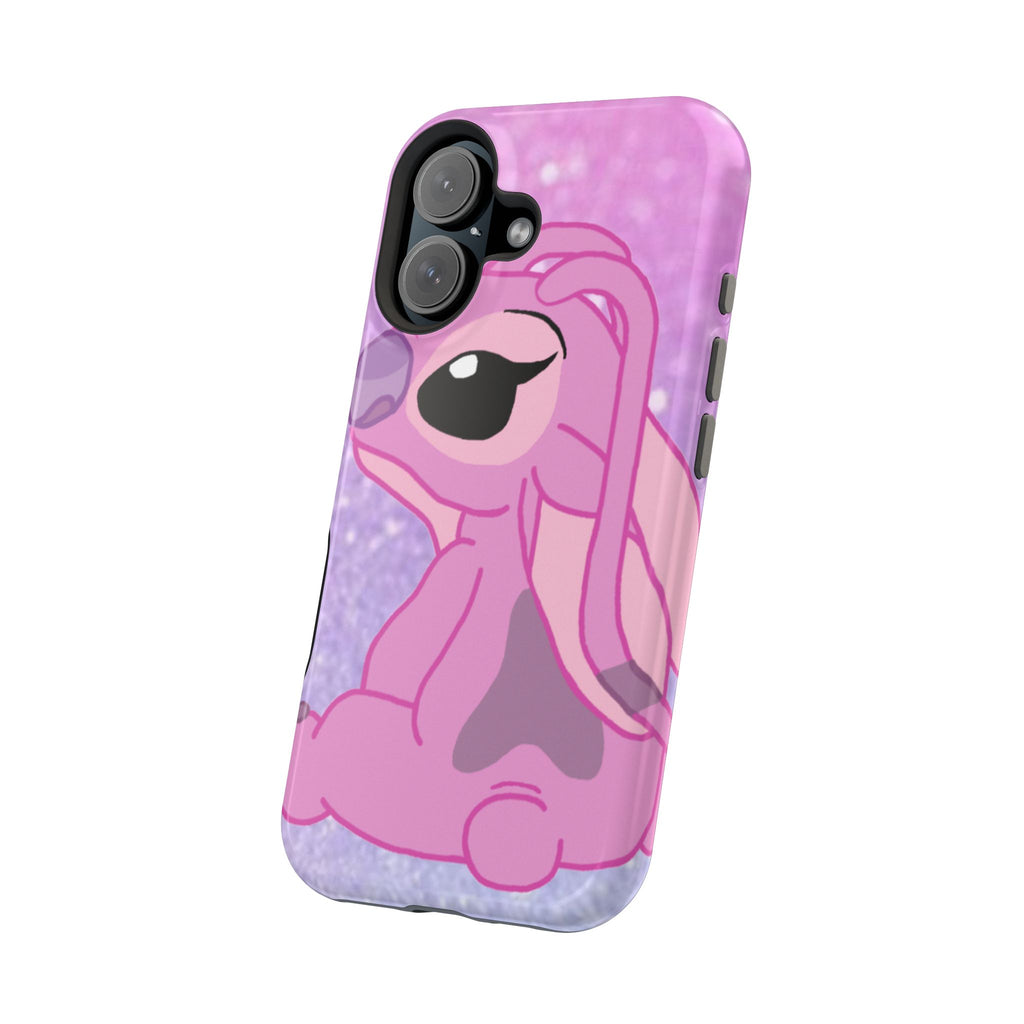 Pink Cute Bunny Phone Case — Magnetic Impact-Resistant iPhone Cover