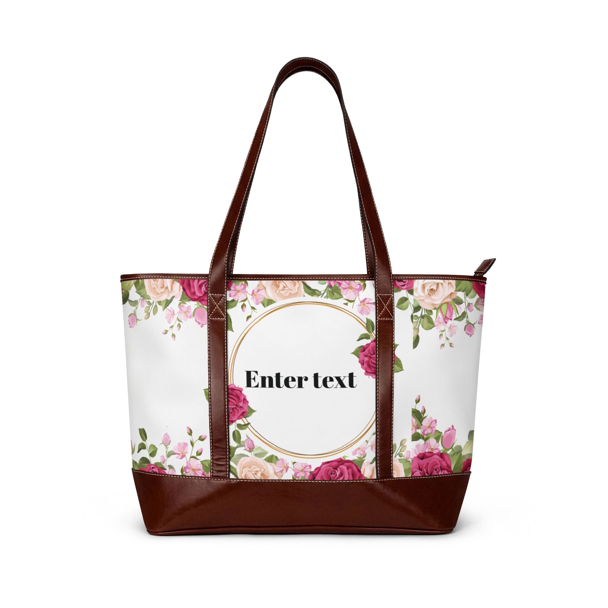 Personalized Floral Handbag | Custom Rose Tote for Brides, Mothers & Everyday Chic