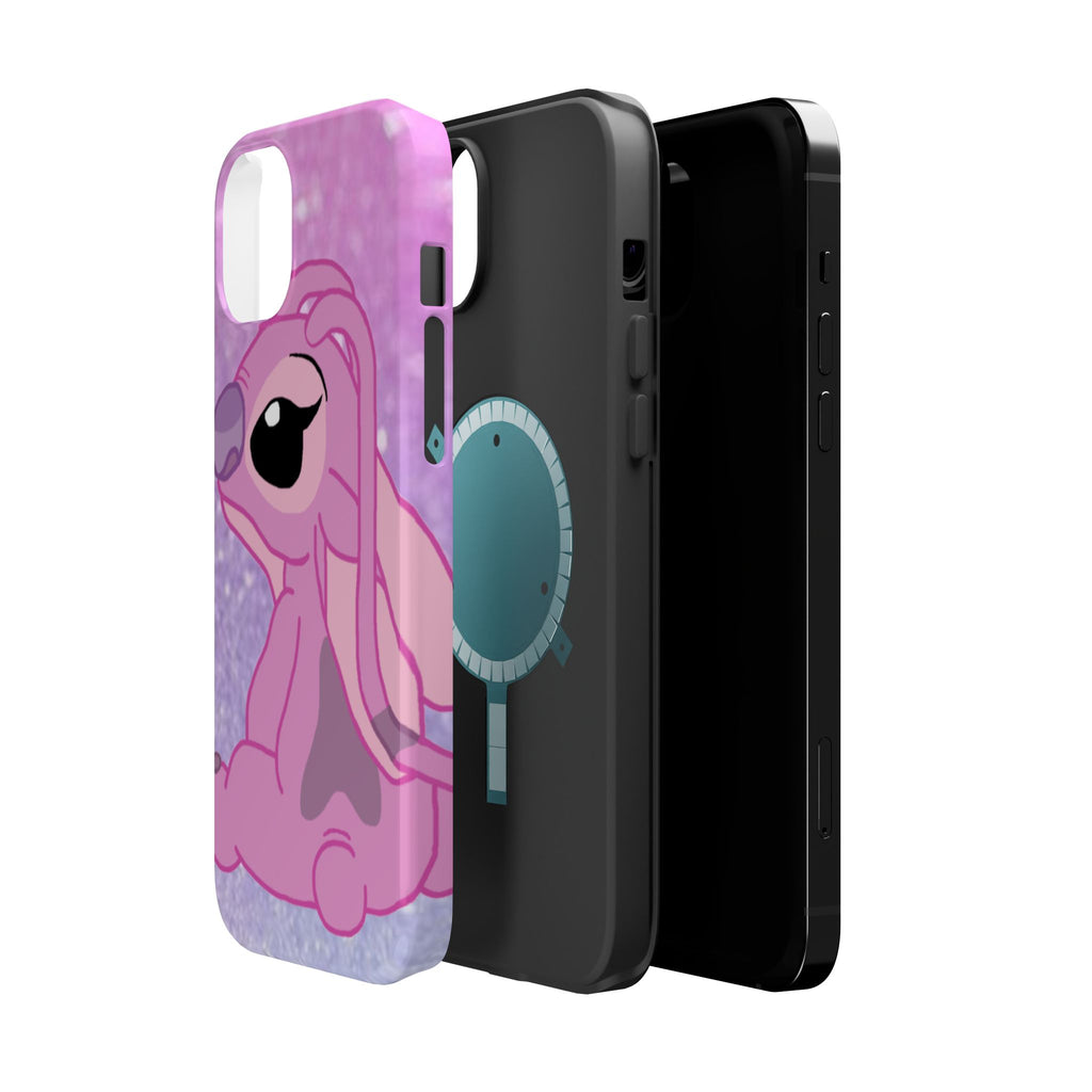 Pink Cute Bunny Phone Case — Magnetic Impact-Resistant iPhone Cover