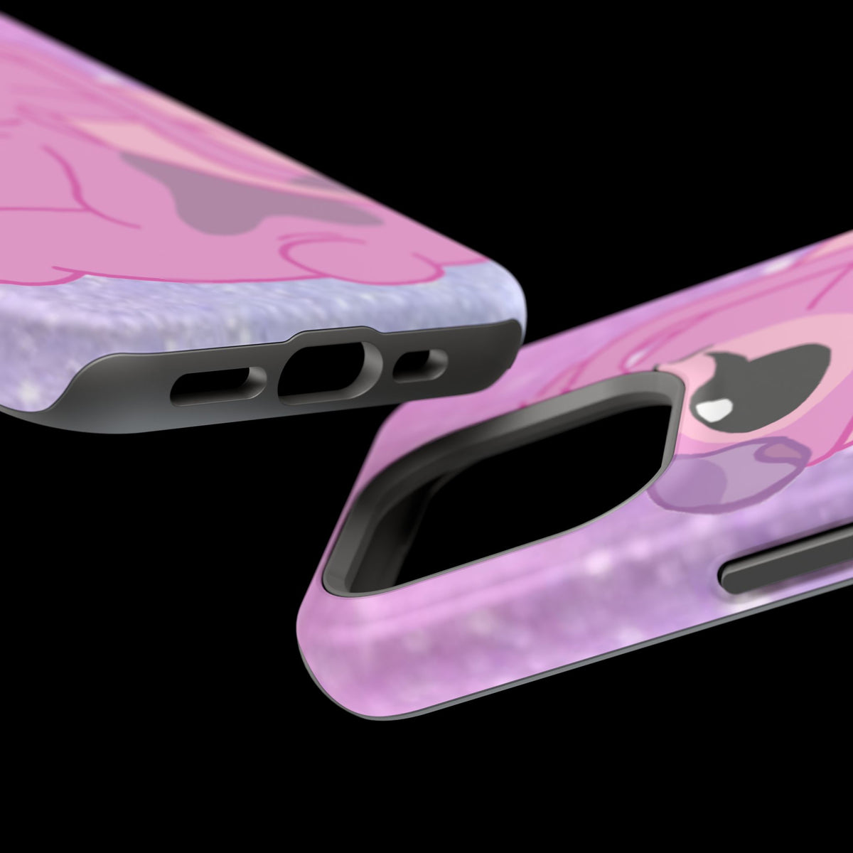 Pink Cute Bunny Phone Case — Magnetic Impact-Resistant iPhone Cover