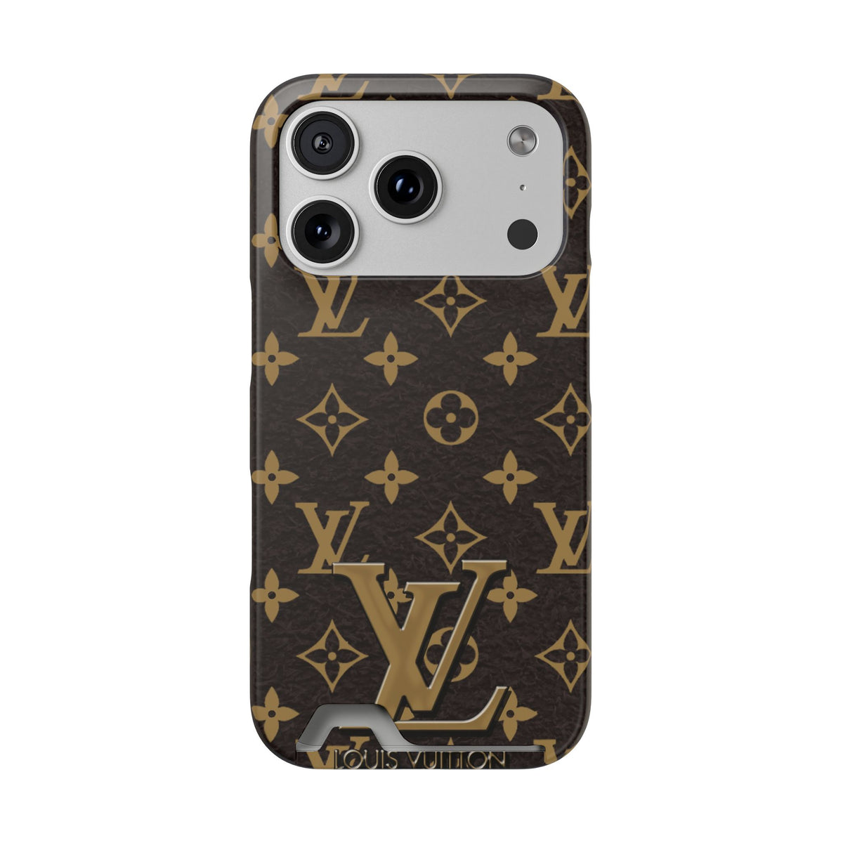 Luxury Monogram Phone Case with Card Holder
