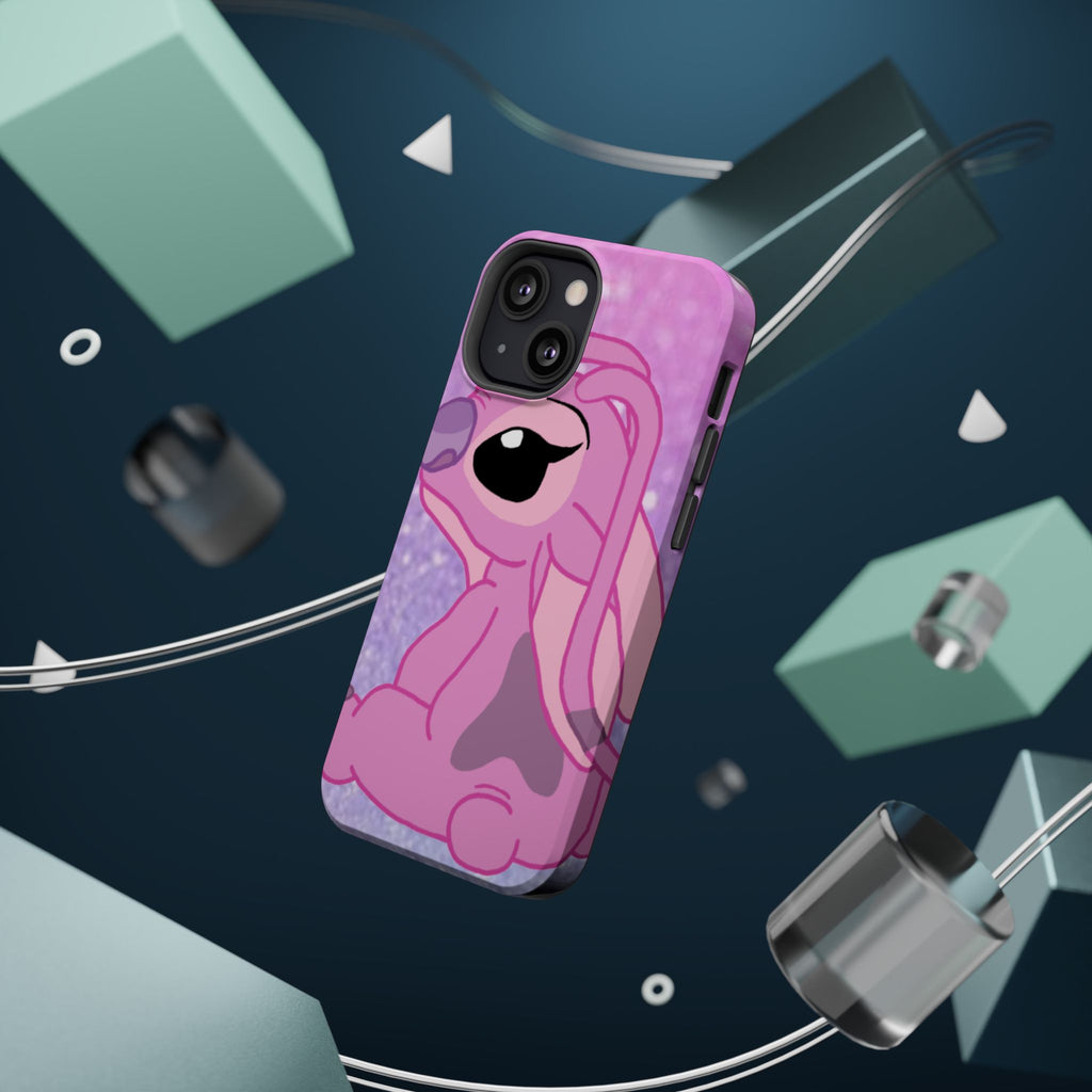 Pink Cute Bunny Phone Case — Magnetic Impact-Resistant iPhone Cover