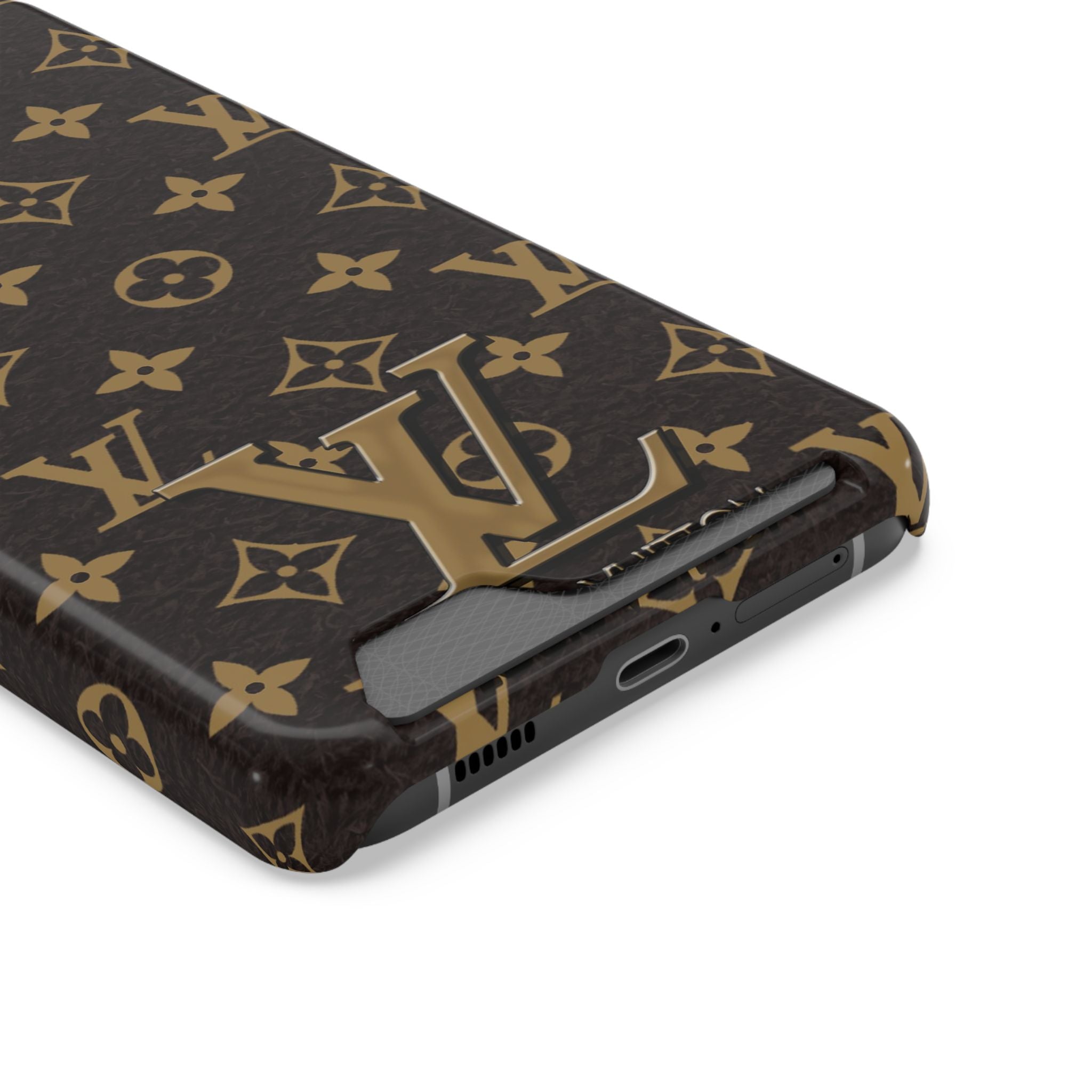 Luxury Monogram Phone Case with Card Holder