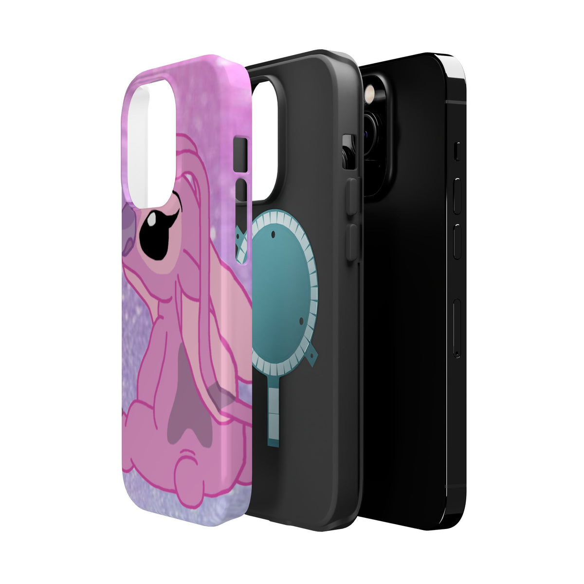 Pink Cute Bunny Phone Case — Magnetic Impact-Resistant iPhone Cover