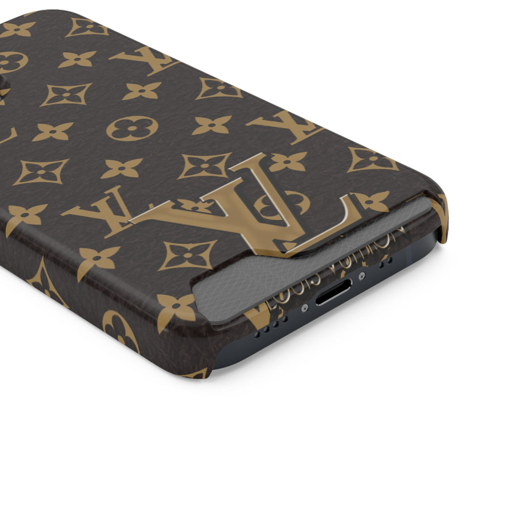 Luxury Monogram Phone Case with Card Holder