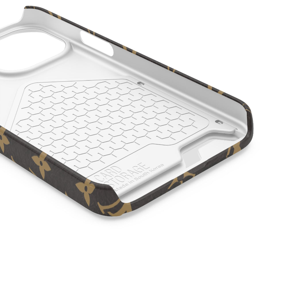 Luxury Monogram Phone Case with Card Holder