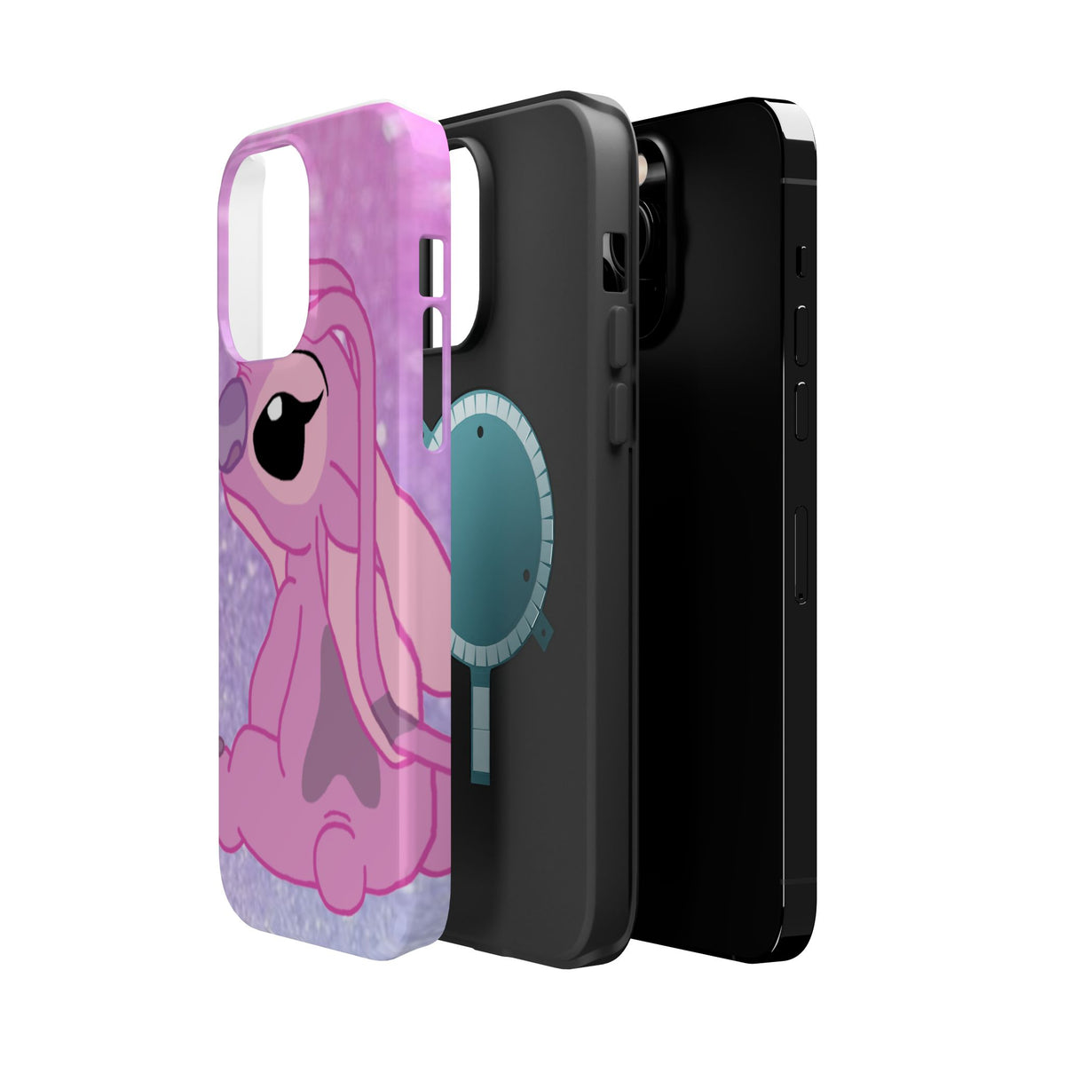 Pink Cute Bunny Phone Case — Magnetic Impact-Resistant iPhone Cover
