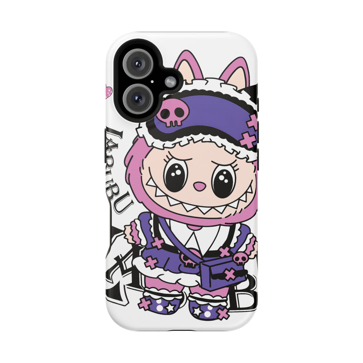 Cute labubu Pink and purple Phone Case — Magnetic Impact-Resistant