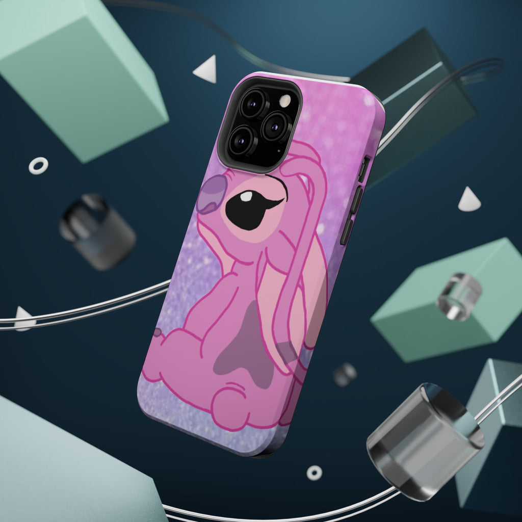 Pink Cute Bunny Phone Case — Magnetic Impact-Resistant iPhone Cover