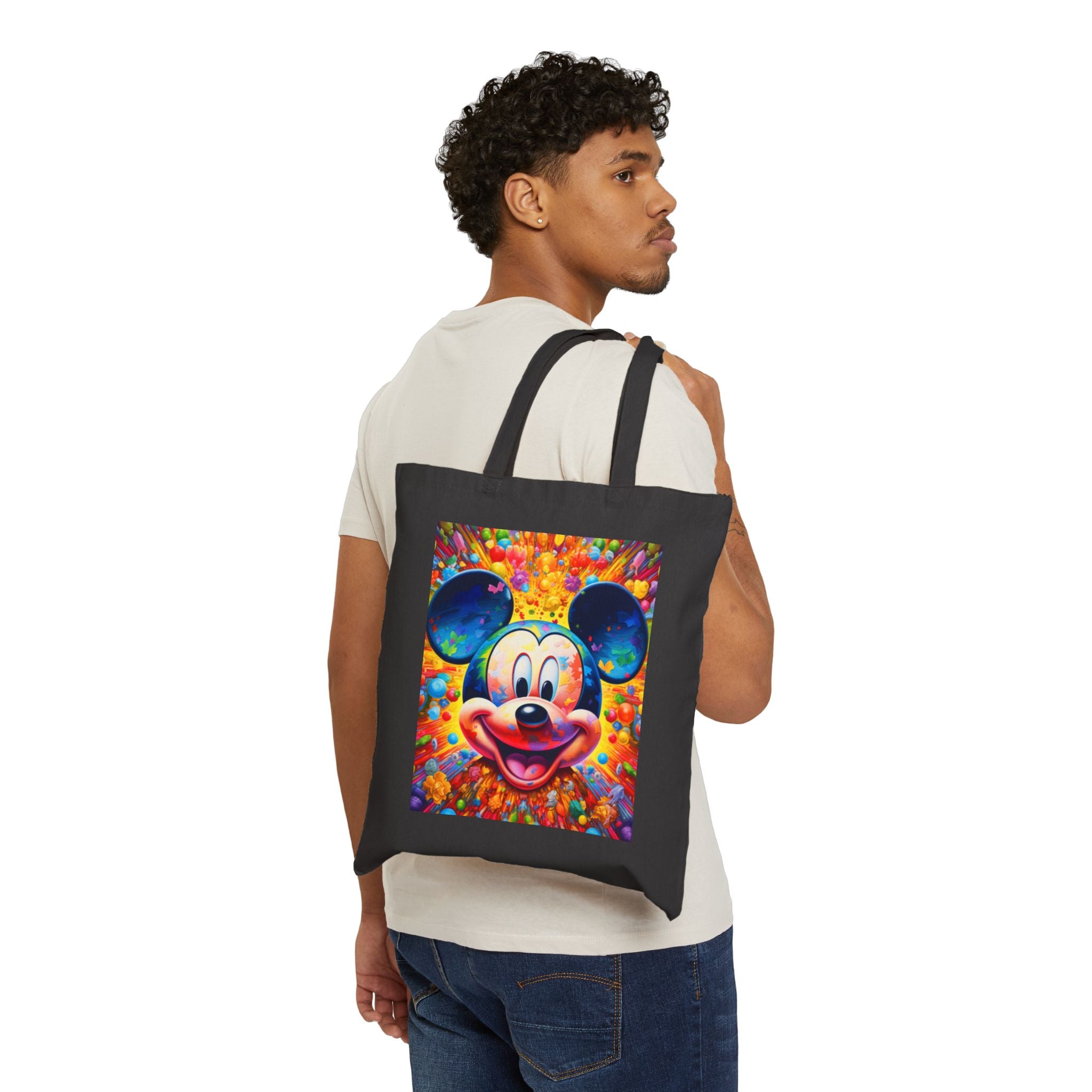 Colorful Pop Art Mouse Tote Bag