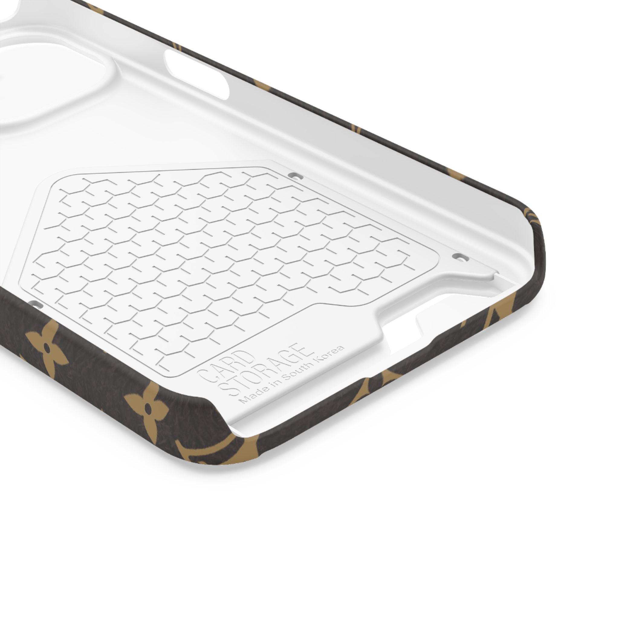Luxury Monogram Phone Case with Card Holder
