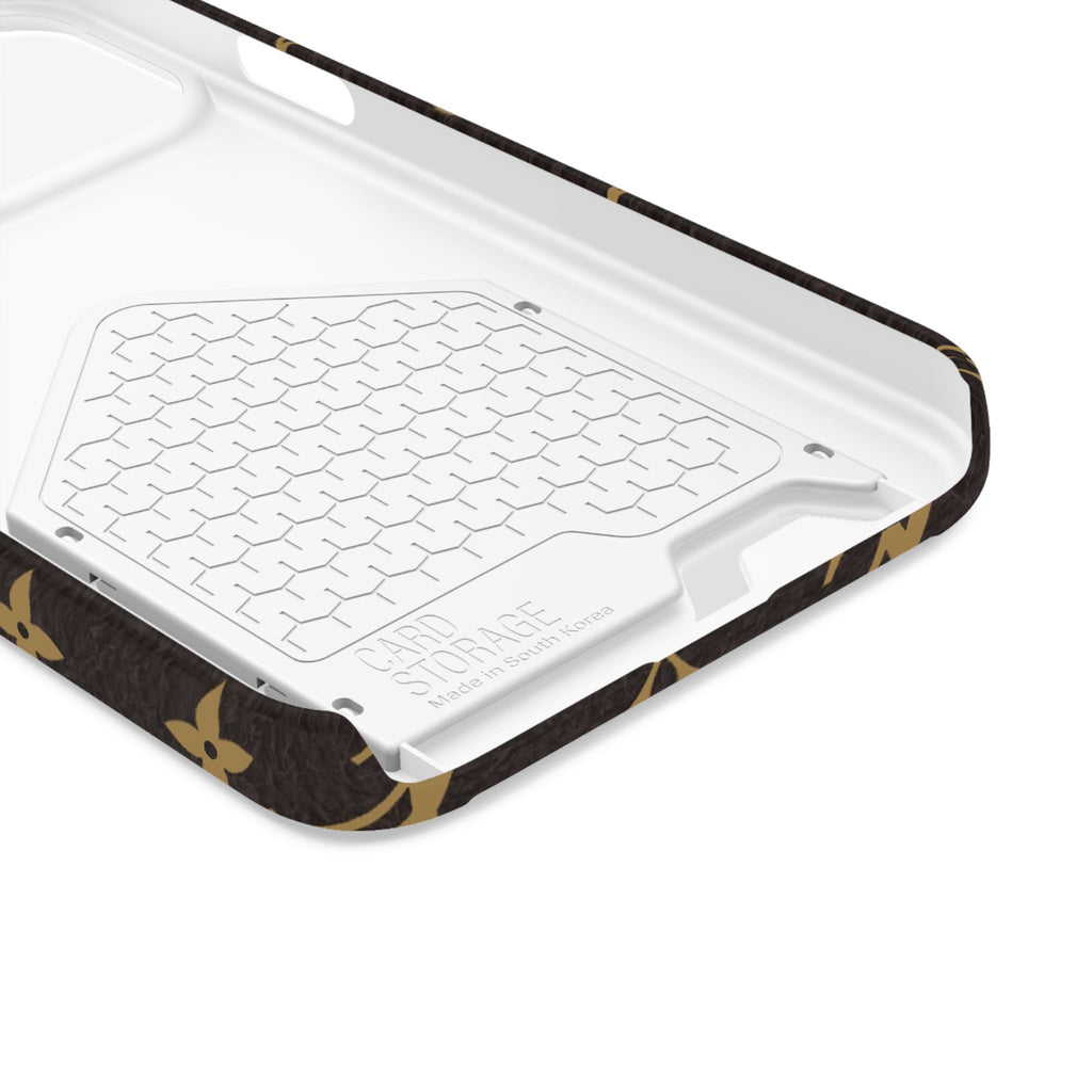 Luxury Monogram Phone Case with Card Holder