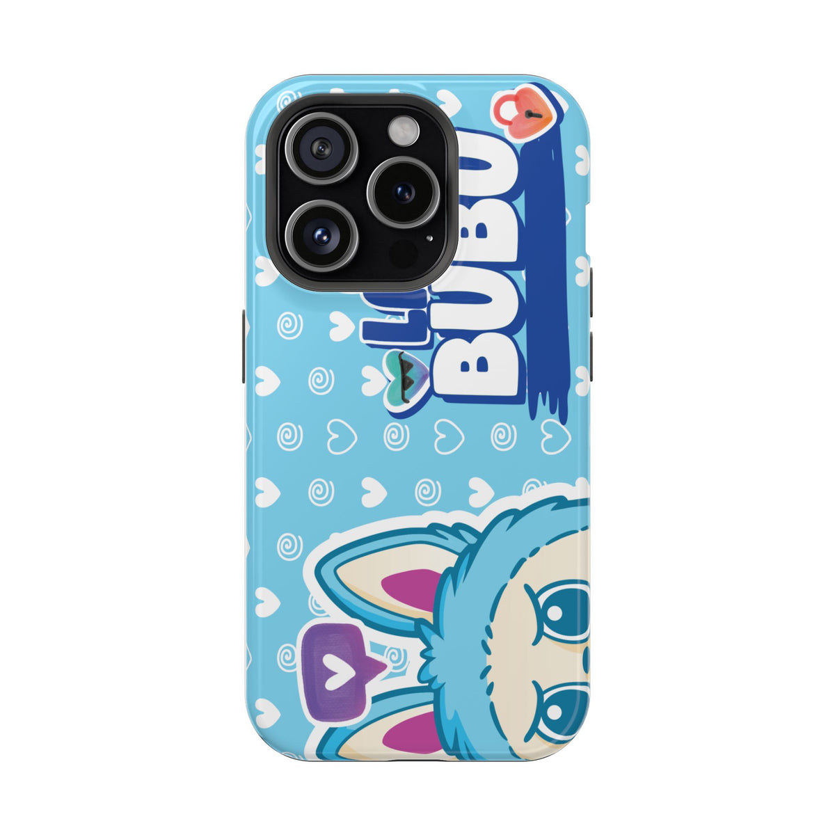 Cute Blue Bunny Magnetic Impact-Resistant Phone Case