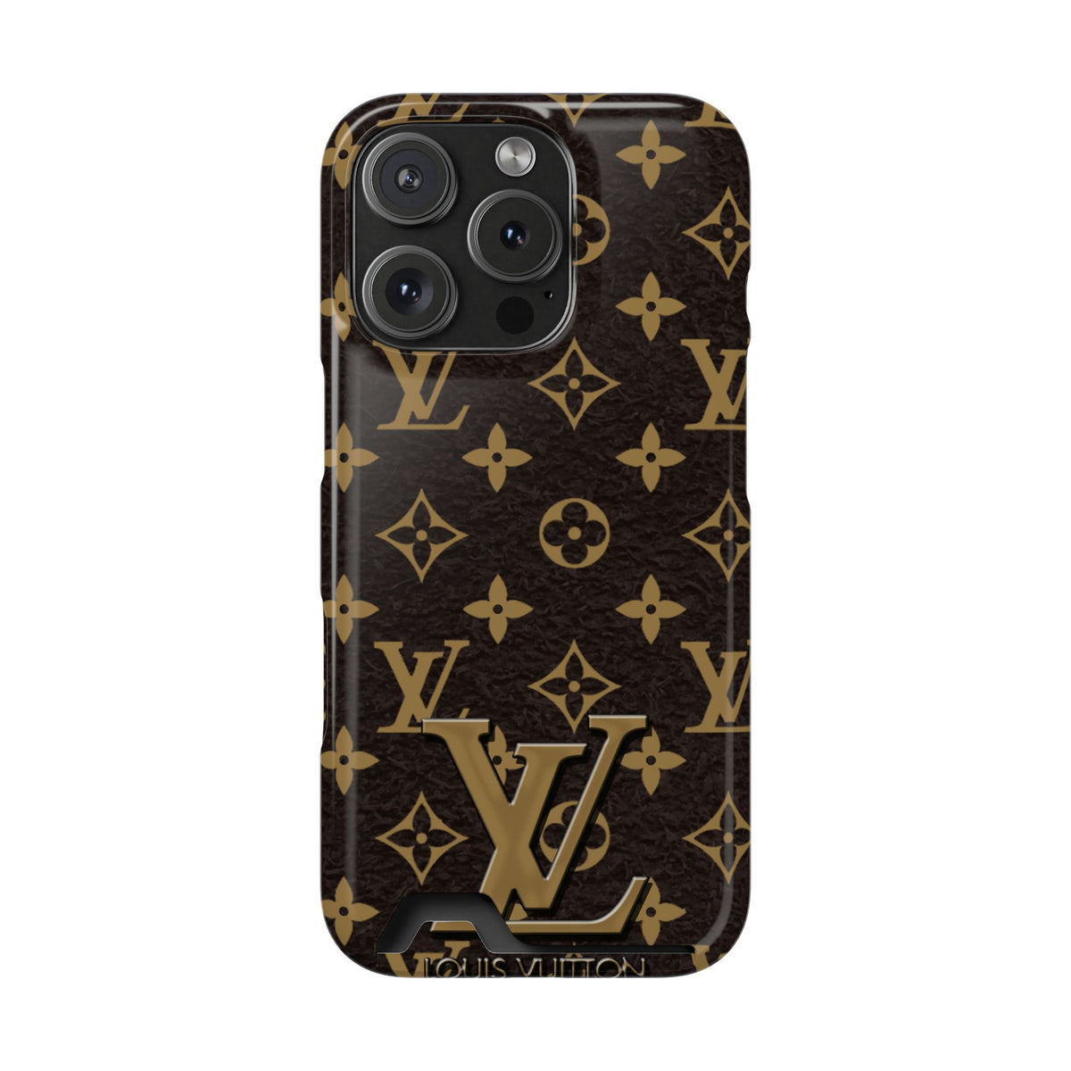 Luxury Monogram Phone Case with Card Holder