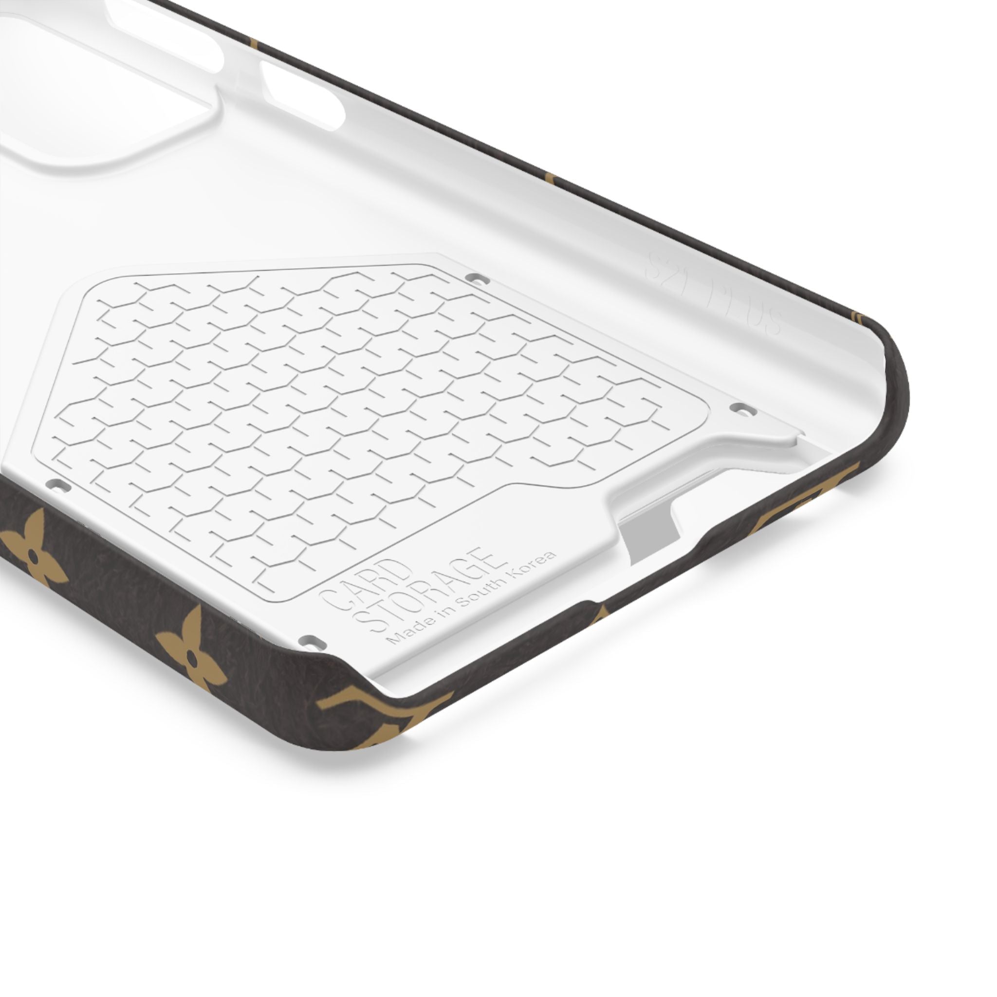 Luxury Monogram Phone Case with Card Holder