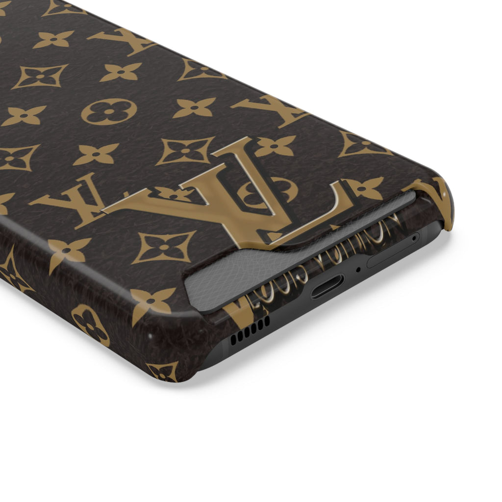 Luxury Monogram Phone Case with Card Holder