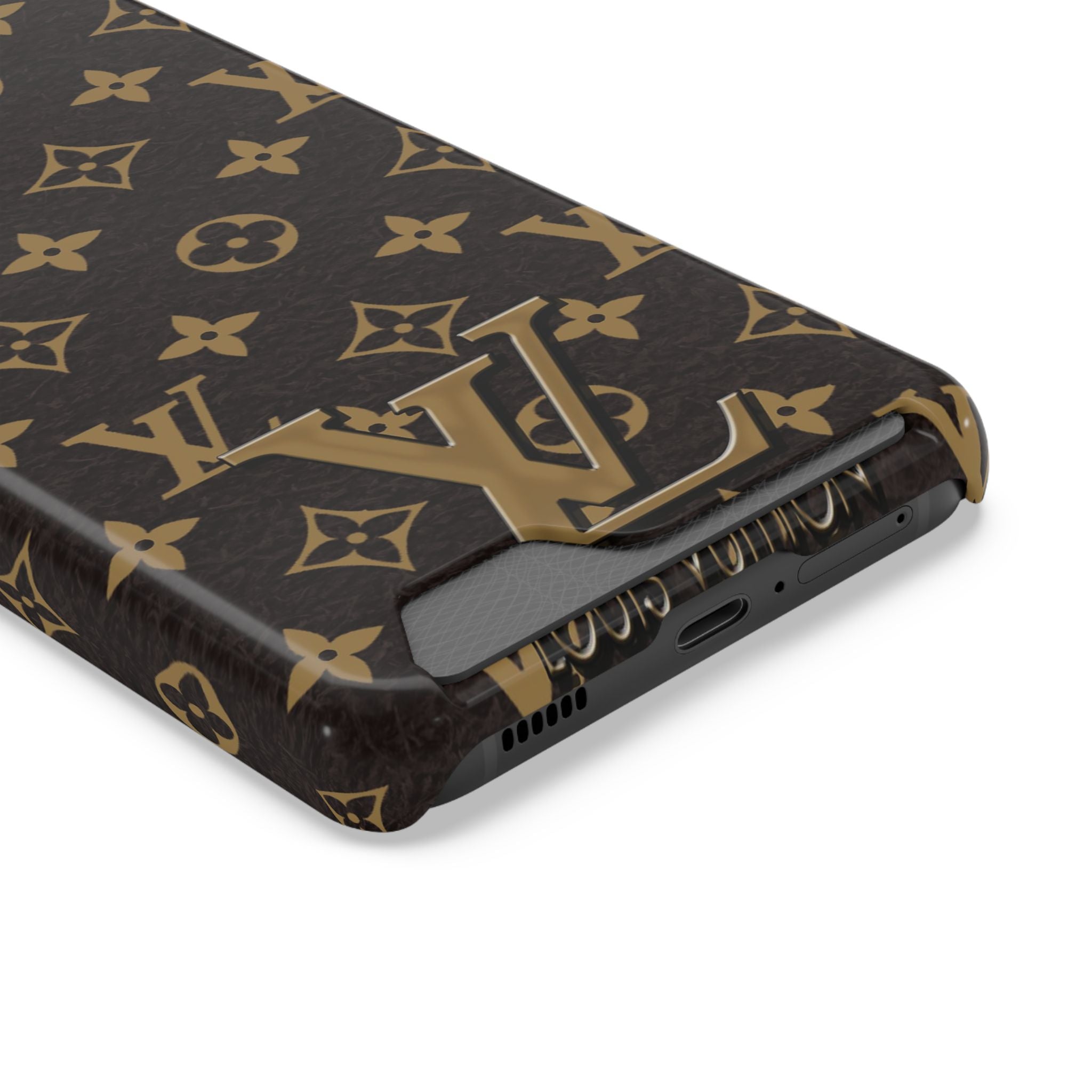 Luxury Monogram Phone Case with Card Holder