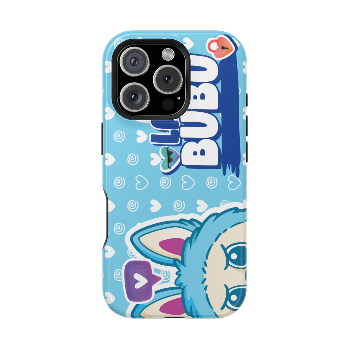 Cute Blue Bunny Magnetic Impact-Resistant Phone Case