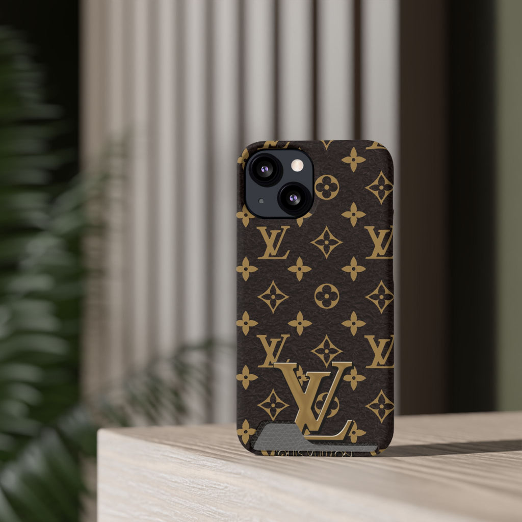 Luxury Monogram Phone Case with Card Holder